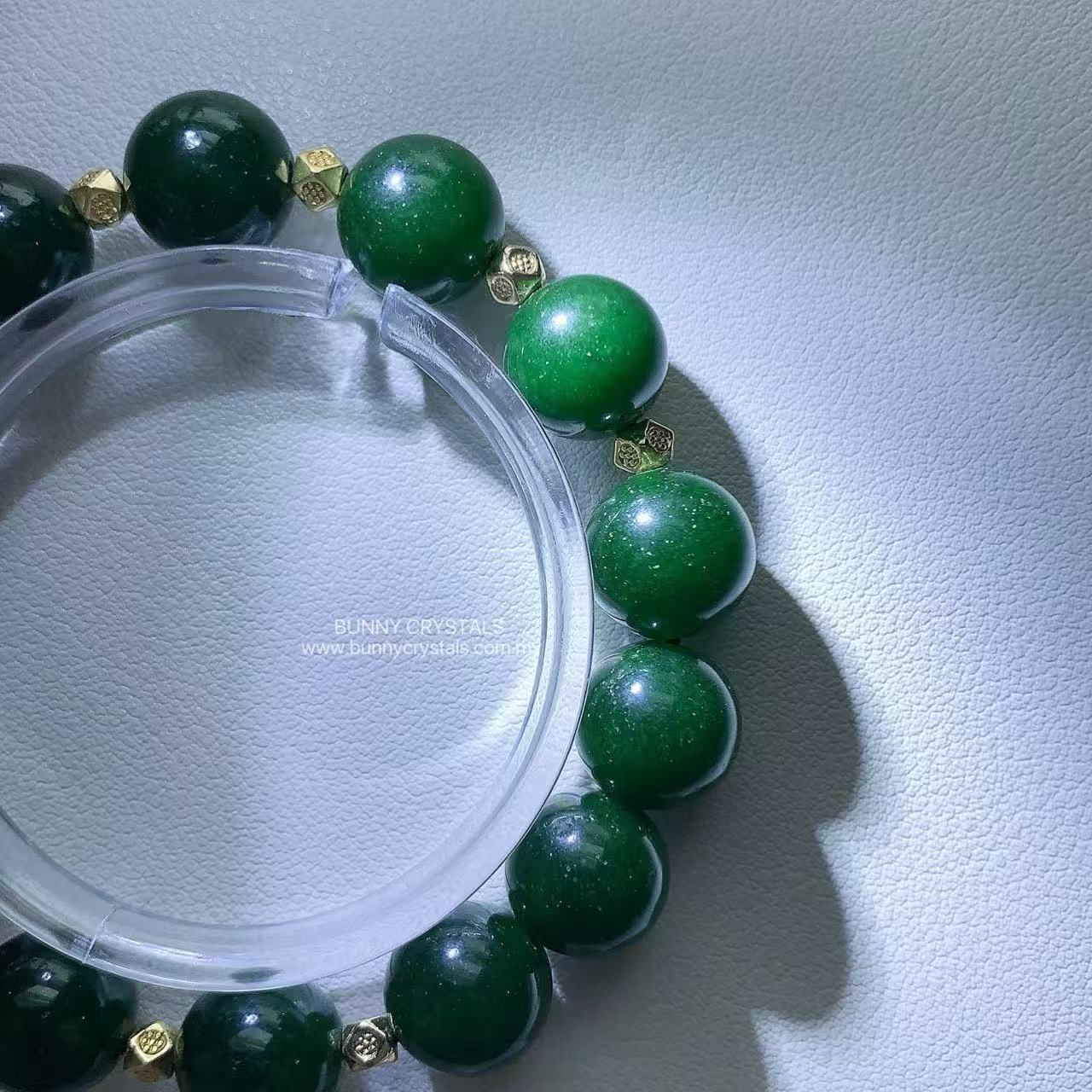 Natural Nephrite Jade Beads Bracelet - Image 10