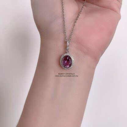 Minimalist Natural Amethyst Pendant - Image 4