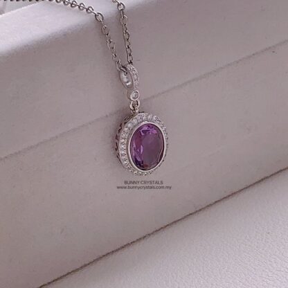 Minimalist Natural Amethyst Pendant - Image 5
