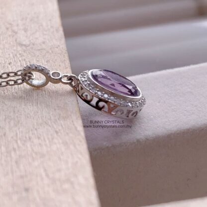 Minimalist Natural Amethyst Pendant - Image 8