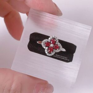 Carmen FC Ruby in Sterling Silver Ring