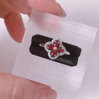 Carmen FC Ruby in Sterling Silver Ring