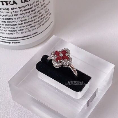 Carmen FC Ruby in Sterling Silver Ring - Image 3