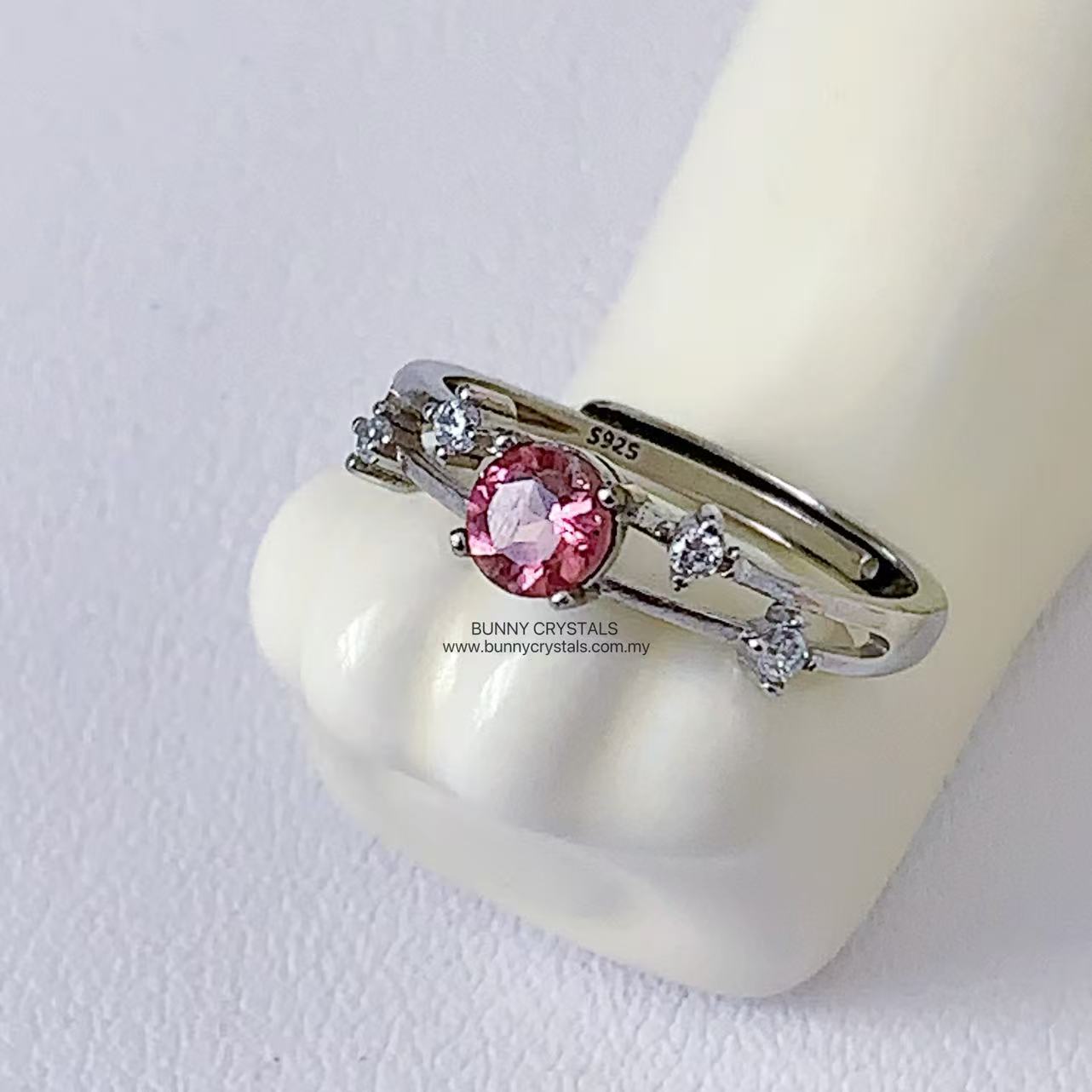 The Elegant Natural Pink Topaz Ring - Image 7