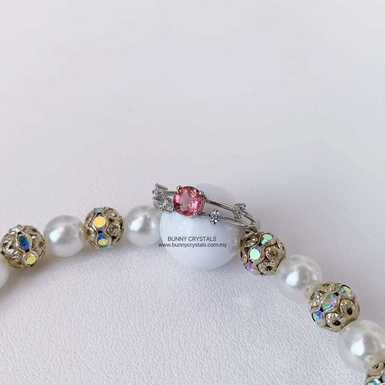 The Elegant Natural Pink Topaz Ring - Image 9