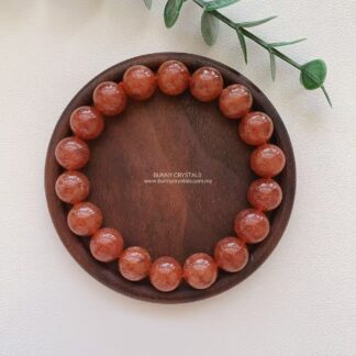 Old Mine Grade Strawberry Hematoid Quartz Bracelet