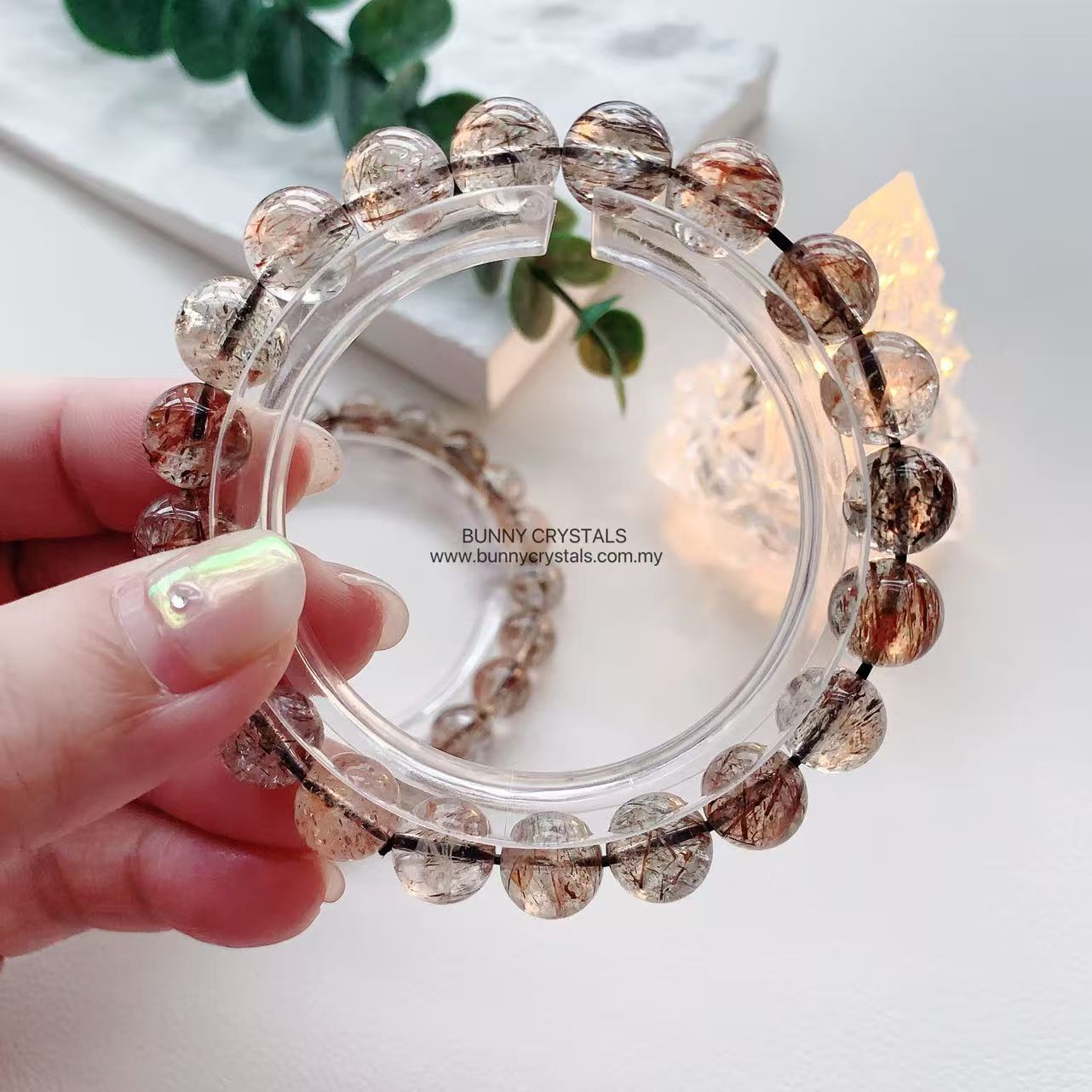 Black Golden Super Seven Crystal Bracelet - Image 8