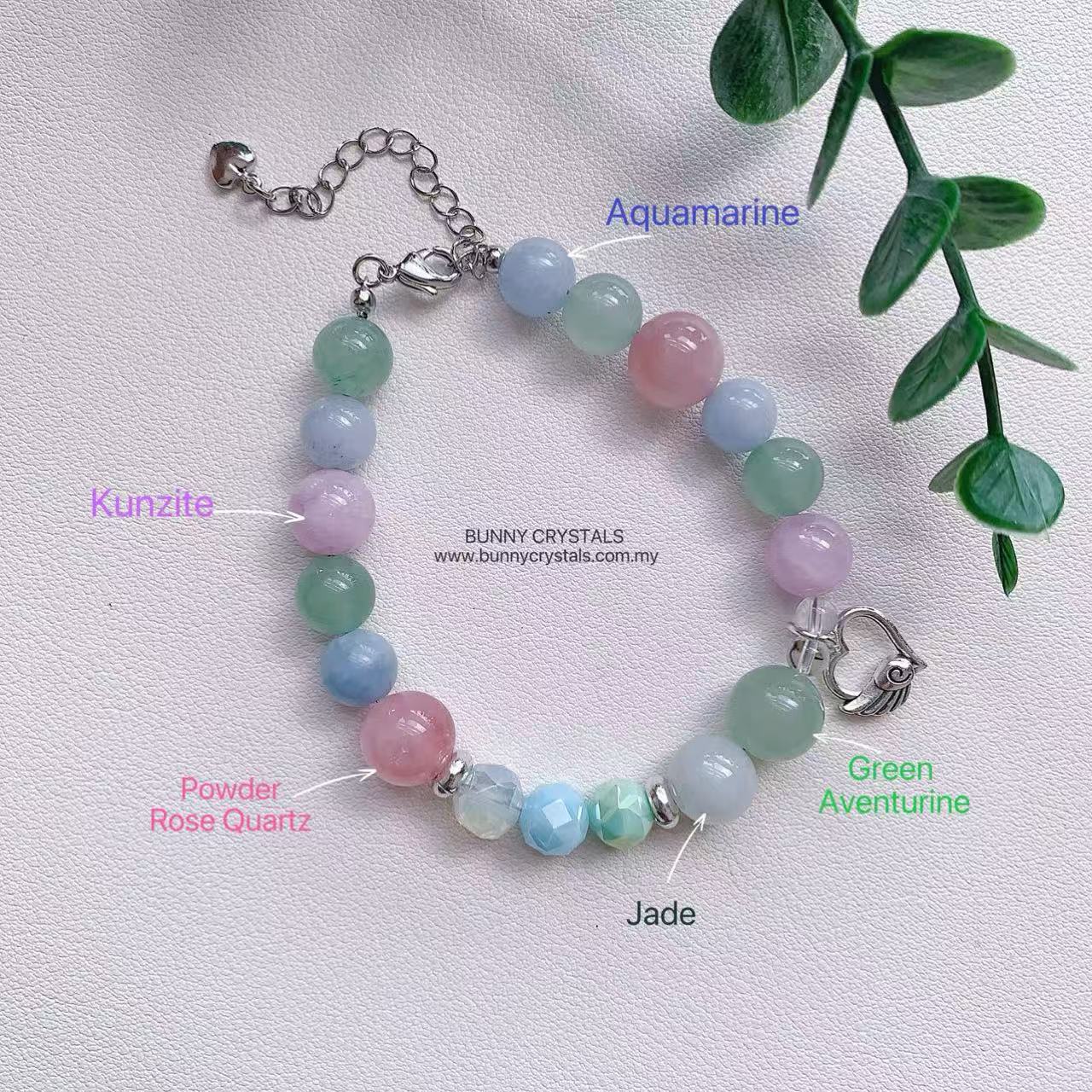 Five-Tone Gemstone Energy Handmade Bracelet - Image 10