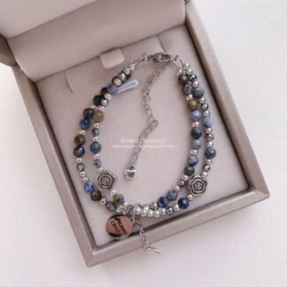Natural Sunset Sodalite Bracelet