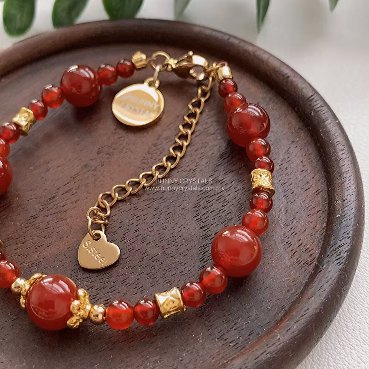 Red Chalcedony Handmade Bracelet - Image 5