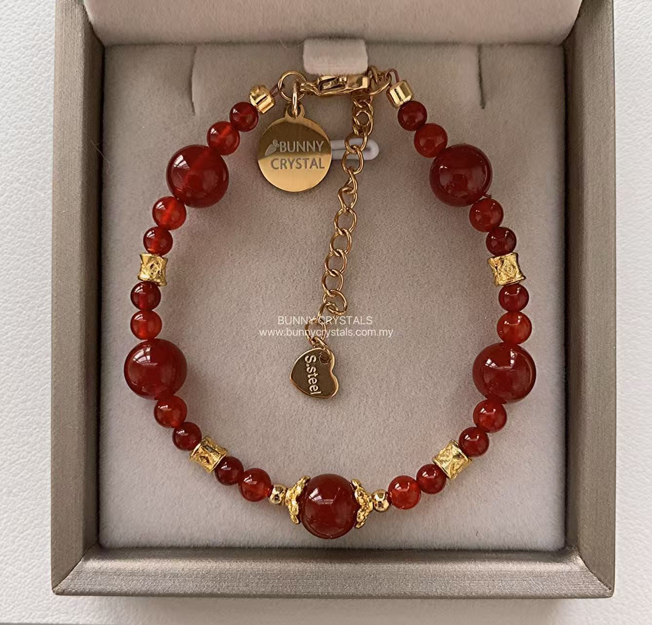 Red Chalcedony Handmade Bracelet - Image 7