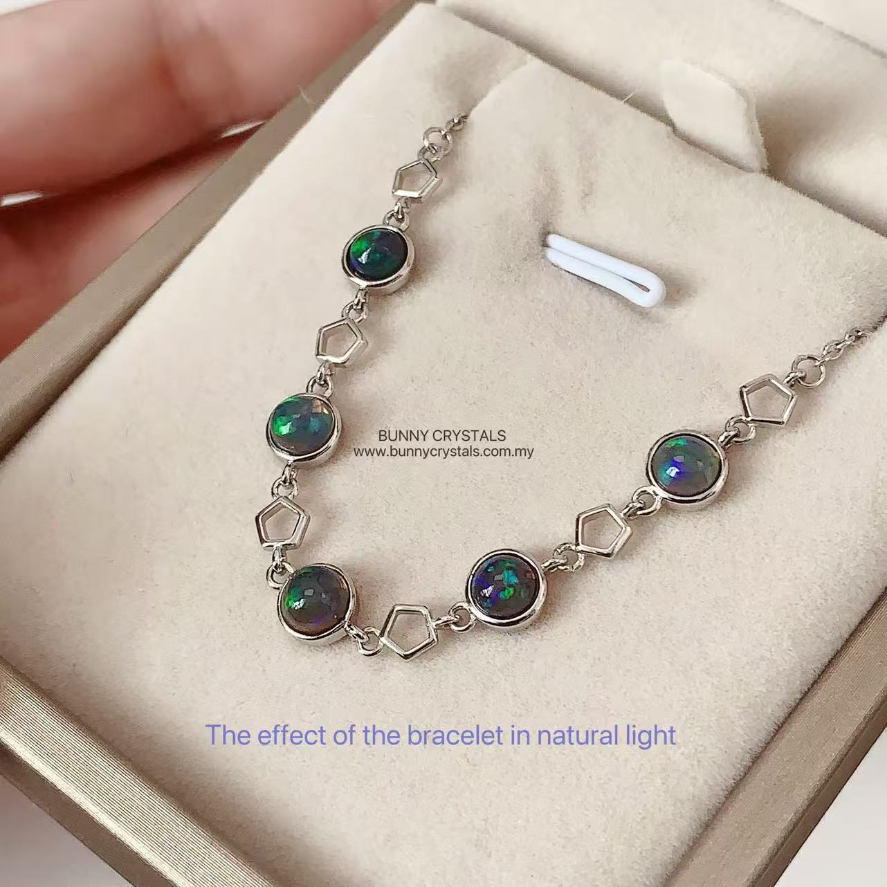 Aurora Dream Sophisticated Opal Bracelet - Image 9