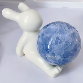 Natural Blue Celestite Sphere Quartz Crystal Ball Energy Stone