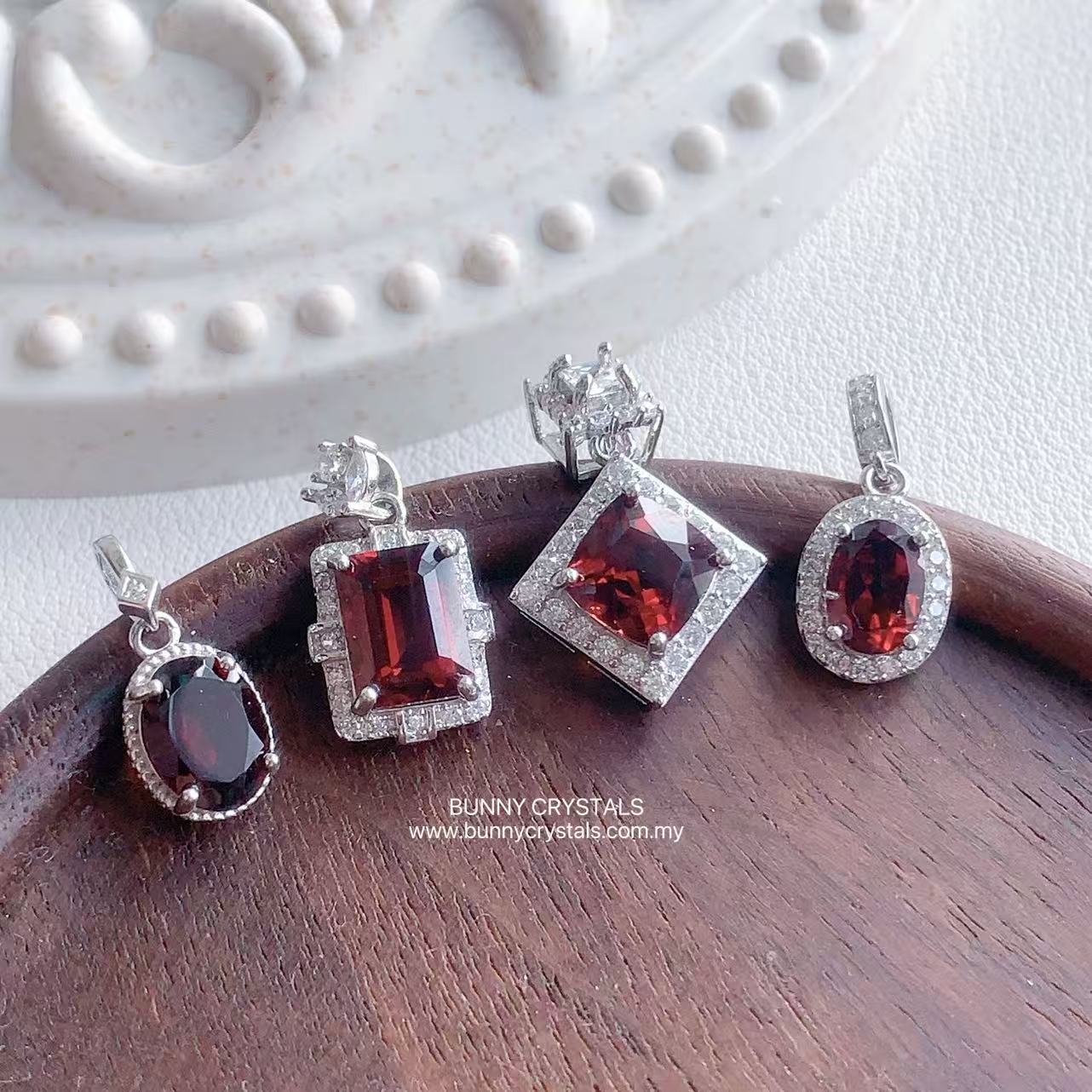 Love & Vitality Natural Garnet in s925 S.Silver Pendant - Image 6