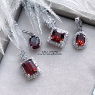 Love & Vitality Natural Garnet in s925 S.Silver Pendant