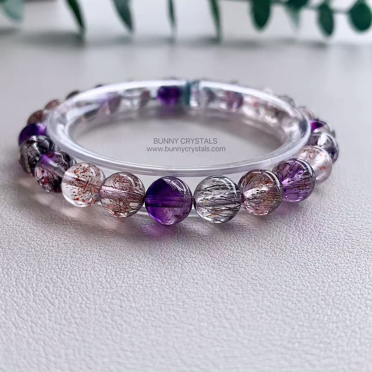 Natural High Grade Super Seven 8mm Bracelet - Image 4