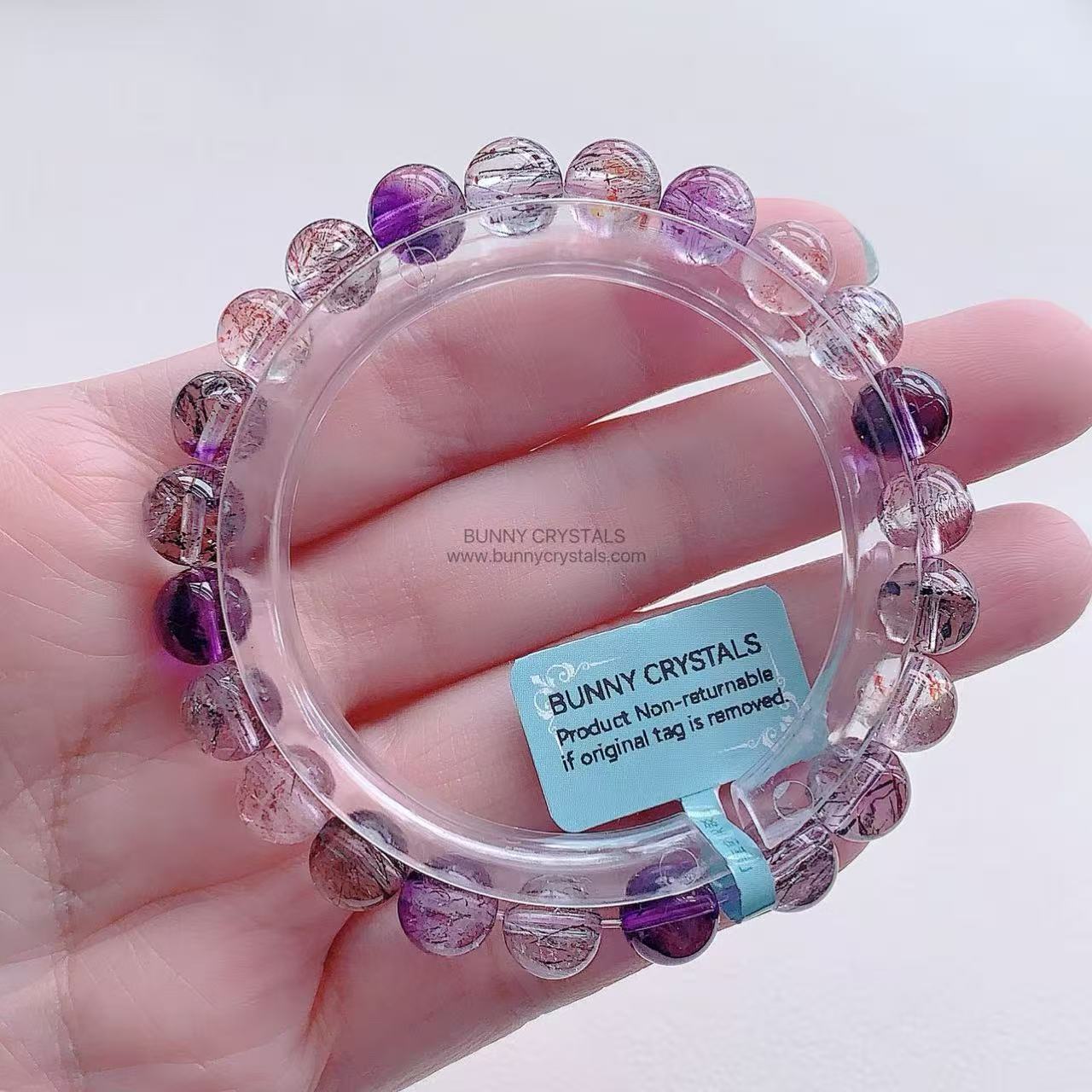 Natural High Grade Super Seven 8mm Bracelet - Image 7