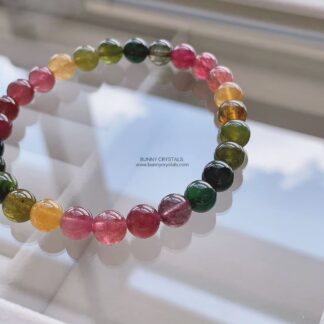 Natural HG Candy Rainbow Tourmaline Bracelet