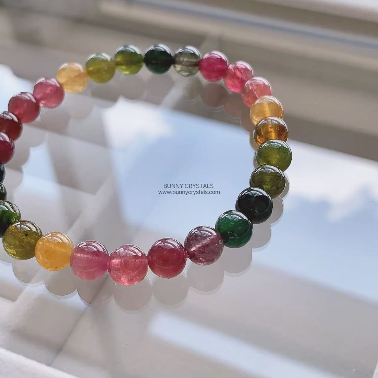 Natural HG Candy Rainbow Tourmaline Bracelet