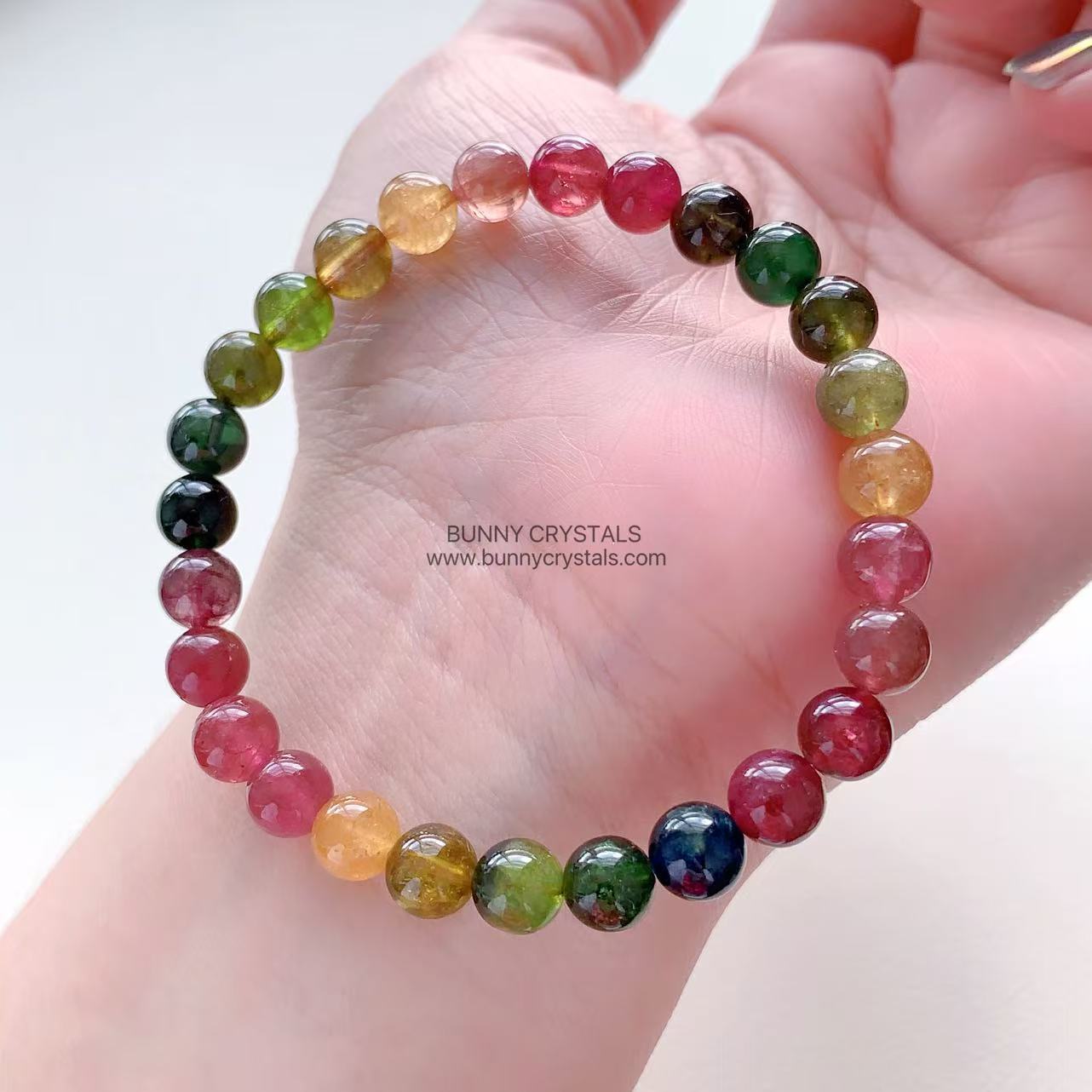 Natural HG Candy Rainbow Tourmaline Bracelet - Image 6
