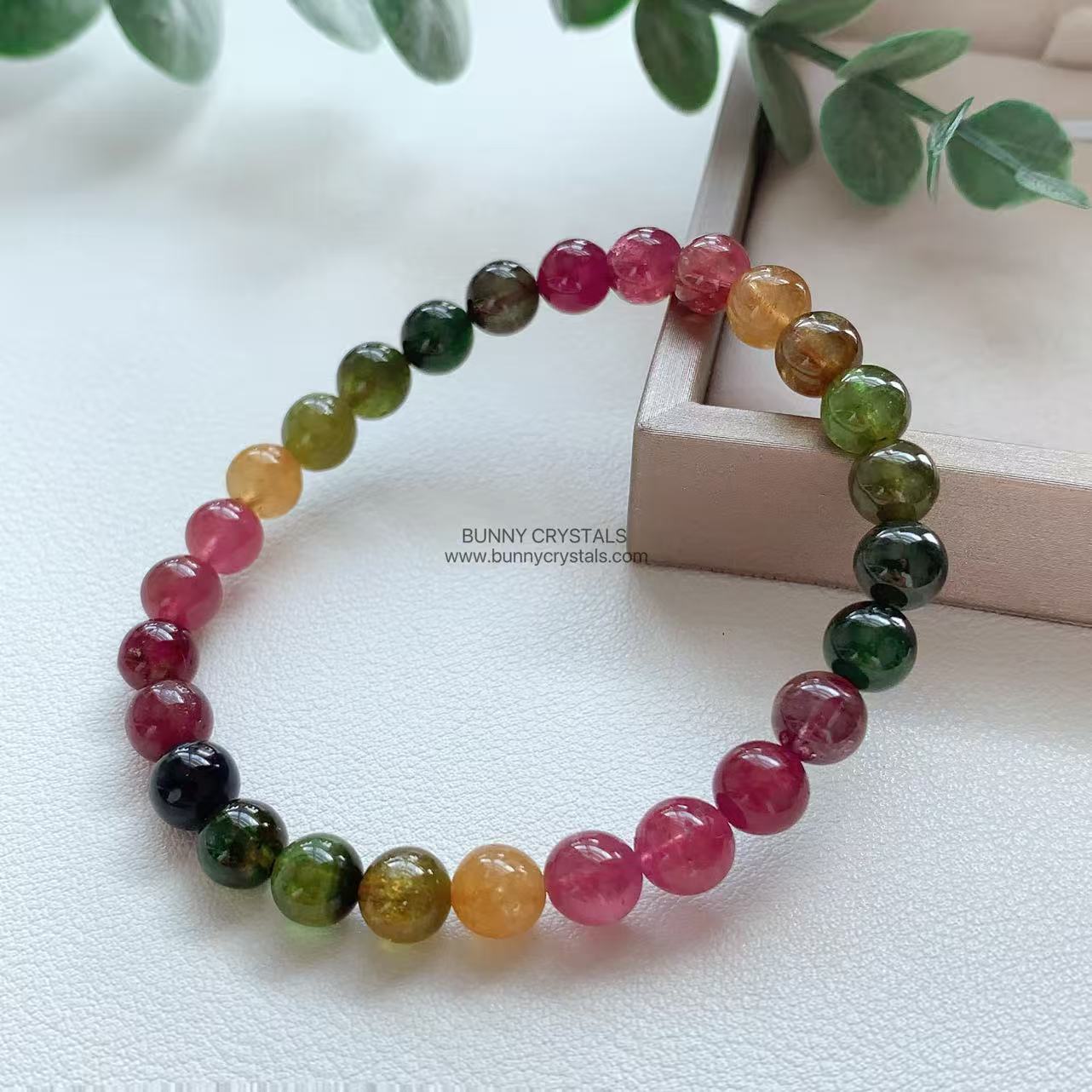 Natural HG Candy Rainbow Tourmaline Bracelet - Image 8