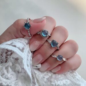 Daily Aquamarine Sterling Silver Ring
