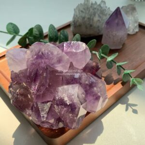 Raw Amethyst Berry Cluster Bowl