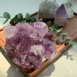 Raw Amethyst Berry Cluster Bowl