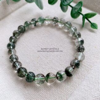 Natural Emerald Veil Green Phantom Quartz Bracelet