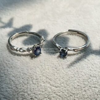 Natural Sapphire Petite s925 Sterling Silver Ring Collection