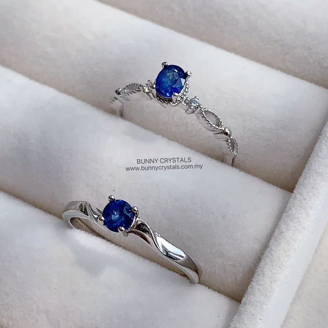 Natural Sapphire Petite s925 Sterling Silver Ring Collection - Image 13