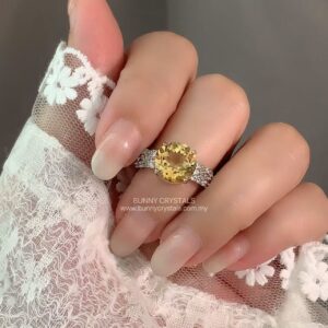 Natural Citrine Champagne Glow S925 Sterling Silver Ring