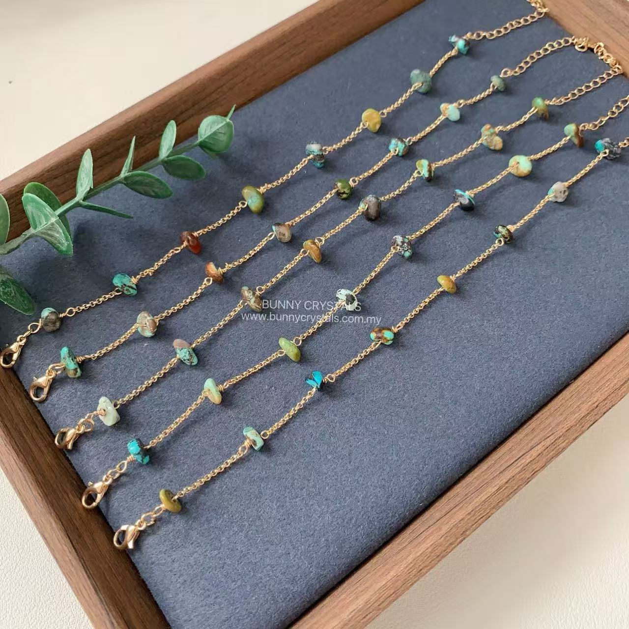Handmade Natural Turquoise Bracelet - Image 2